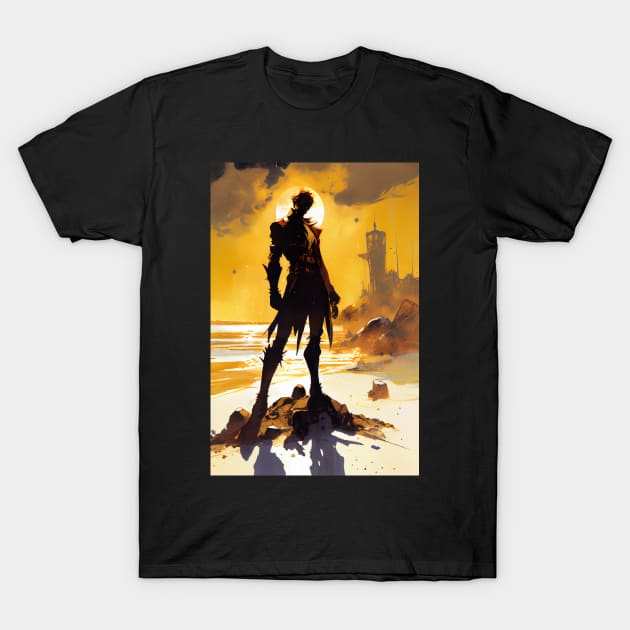 Galactic Hunt: The Alien Bounty Hunter's Quest for Justice T-Shirt by styleandlife